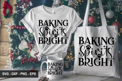Baking Spirits Bright - Christmas Dog SVG Design Product Image 1