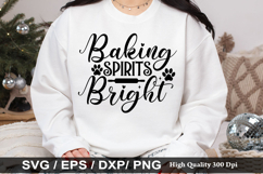 Baking spirits bright SVG - Christmas Dog Design Product Image 1