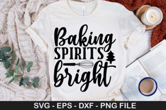 Baking spirits bright SVG - Christmas Dog Design Product Image 1