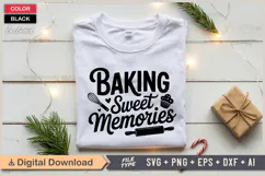 Baking Sweet Memories SVG | Christmas SVG | Holiday SVG Product Image 2