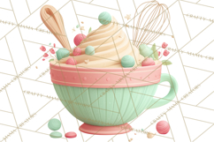 Vintage Baking Tools Clipart, Rolling Pins Whisks Mixing Png Product Image 3