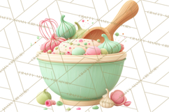 Vintage Baking Tools Clipart, Rolling Pins Whisks Mixing Png Product Image 4