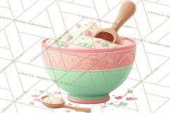 Vintage Baking Tools Clipart, Rolling Pins Whisks Mixing Png Product Image 4