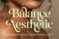 Balance Aesthetic Luxury Serif Display Product Image 1