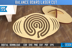 Balance Board Laser Cut | Balancing Platform |Activity Board Product Image 1