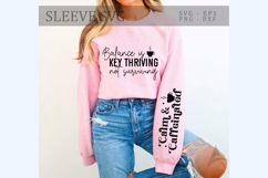 Balance is key thriving not surviving Sleeve SVG Design Product Image 2