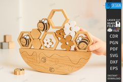 Balance Game Laser Cut|Balancing Stacking Toy|Board Game SVG Product Image 1
