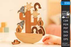 Balance Game Laser Cut|Balancing Stacking Toy|Board Game SVG Product Image 1