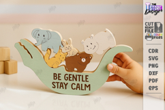 Balance Game Laser Cut|Balancing Stacking Toy|Board Game SVG Product Image 1