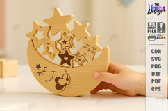Balance Game Laser Cut|Balancing Stacking Toy|Board Game SVG Product Image 1