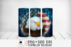 patriotic eagle png design for skinny tumblers