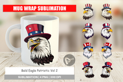 Mug Wrap Bald Eagle Patriotic Product Image 1