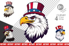 Bald Eagle Patriotic Clipart Product Image 1