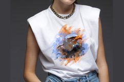Bald Eagle Watercolor Sublimation Clipart PNG JPG Product Image 2