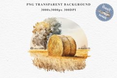 Bale Of Hay Farm Landscape Wheat Field Watercolor Clipart PNG  Transparent Print for invitation t-shirt designs sublimation kids printable digital watercolor red old farm barn house png, landscape clipart, Farm life, Wheat Field clip art