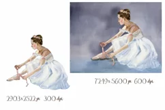 Ballerina - watercolor drawing, for printing and sublimation Product Image 3