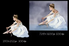 Ballerina - watercolor drawing, for printing and sublimation Product Image 2