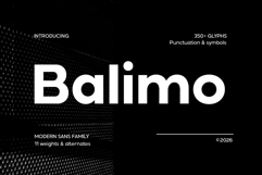 Balimo Modern Sans Serif Family Product Image 1