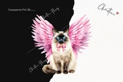 Valentine Balinese Cat PNG | Valentine's Day Clipart Product Image 2