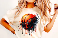 Basketball PNG, Basketball Ball PNG Sublimation, Clipart Product Image 2