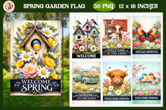 Spring Welcome Farm Garden Flag Bundle Product Image 1