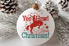 Cowboy Christmas Printable Cut file Western Holiday Yee Haw! Product Image 6
