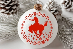 Cowboy Christmas Bundle SVG Western Xmas Rodeo Silhouette Product Image 6