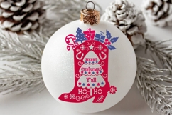 Cowboy Christmas SVG cut file Happy Merry Christmas Y&#039;all Product Image 2