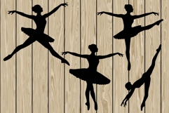 Ballerina silhouette SVG Product Image 1