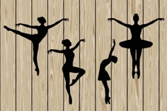 Ballerina silhouette SVG Product Image 1