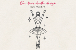 Hand-Drawn Christmas Character | Festive Ink Art SVG PNG EPS Product Image 1