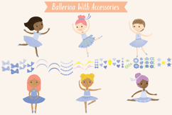 Ballerina Dancing, Pink Tutu Paper Doll, Multi skin tone Product Image 3