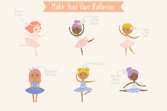 Ballerina Dancing, Pink Tutu Paper Doll, Multi skin tone Product Image 5