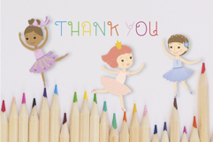 Ballerina Dancing, Pink Tutu Paper Doll, Multi skin tone Product Image 10