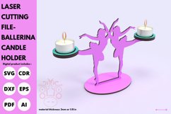 Ballerina | candle holder | laser | svg | 3d | Product Image 3