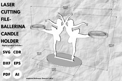 Ballerina | candle holder | laser | svg | 3d | Product Image 4