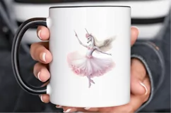 Ballerina Unicorn PNG Clipart Product Image 3