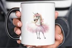 Ballerina Unicorn PNG Clipart Product Image 3