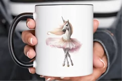 Ballerina Unicorn PNG Clipart Product Image 3