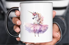 Ballerina Unicorn PNG Clipart Product Image 3