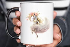 Ballerina Unicorn PNG Clipart Product Image 3