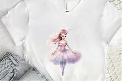 Ballerina Unicorn PNG Clipart Product Image 2