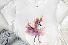 Ballerina Unicorn PNG Clipart Product Image 2