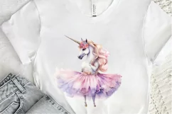 Ballerina Unicorn PNG Clipart Product Image 2
