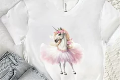 Ballerina Unicorn PNG Clipart Product Image 2