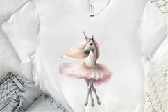 Ballerina Unicorn PNG Clipart Product Image 2