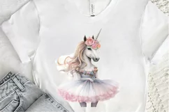 Ballerina Unicorn PNG Clipart Product Image 2