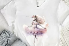 Ballerina Unicorn PNG Clipart Product Image 2