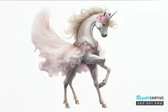 Ballerina Unicorn PNG Clipart Product Image 1