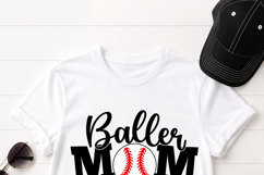 Baller Mom Baseball SVG, Baseball Mom Shirt Design, Game Day Product Image 5